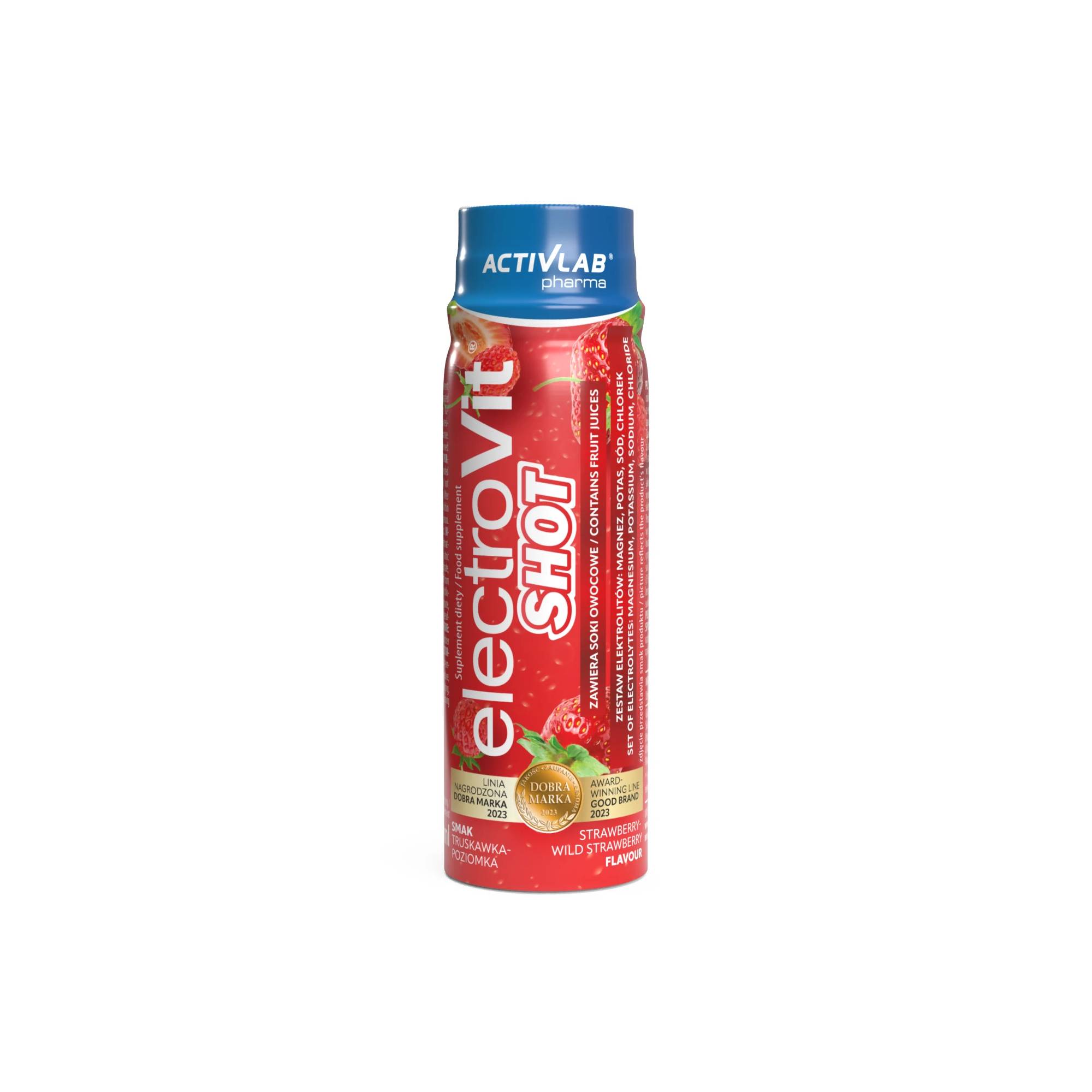 Activlab PharmaElectroVit Shot, smak truskawkowo-poziomkowy, buteleczka, 80 ml zdjęcie