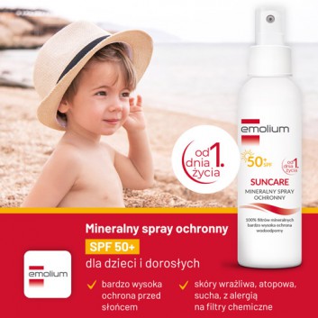 Emolium SunCare SPF50+ mineralny spray ochronny 100 ml