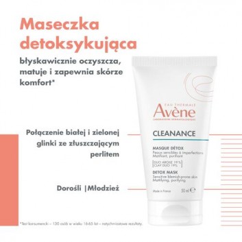 Avene Cleanance maseczka oczyszczająca 50 ml