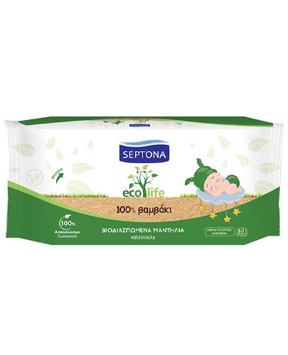 Septona EcoLife chusteczki nawilżane dla dzieci 60 sztuk zdjęcie