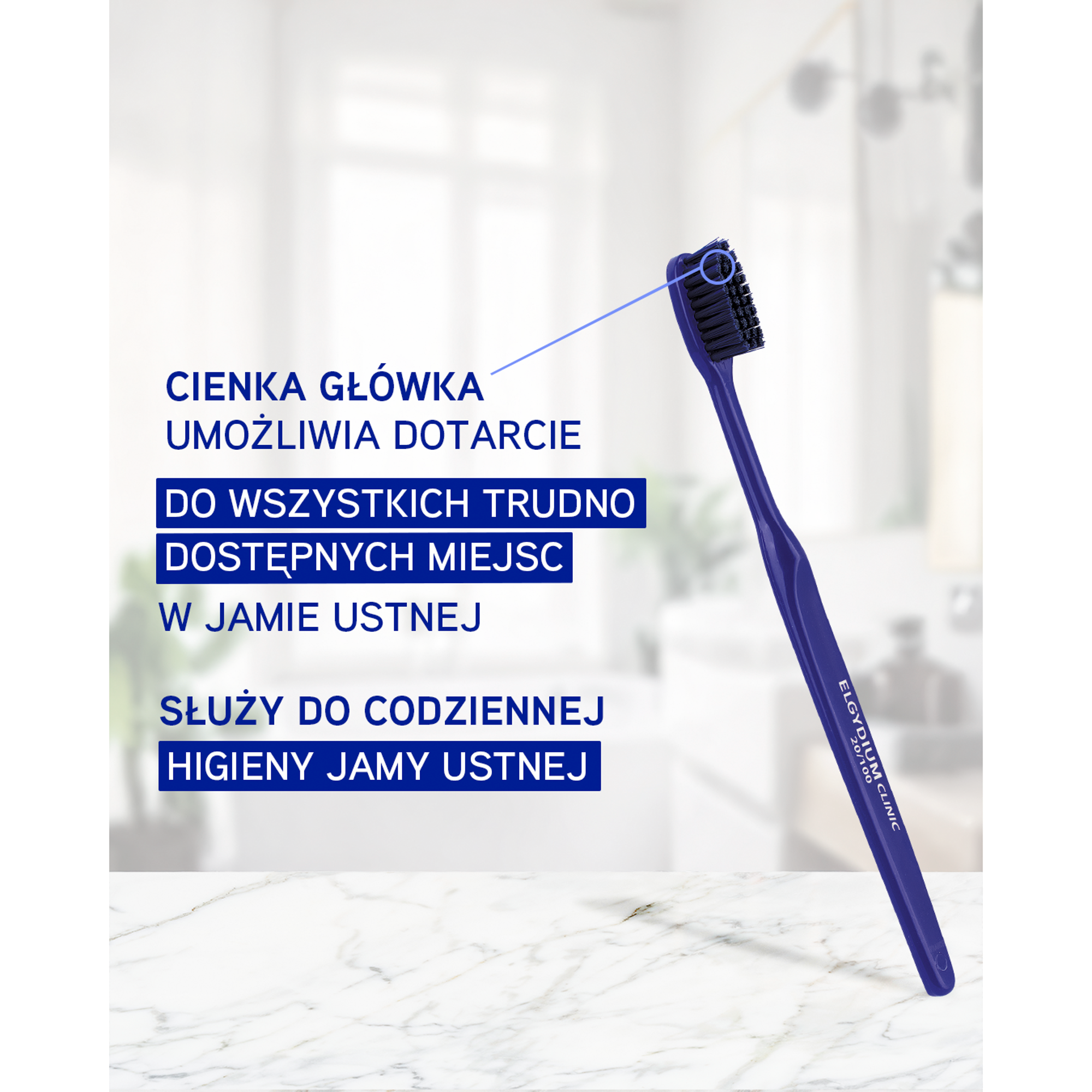 ELGYDIUM CLINIC 20/100 Miękka szczoteczka do zębów 1 sztuka