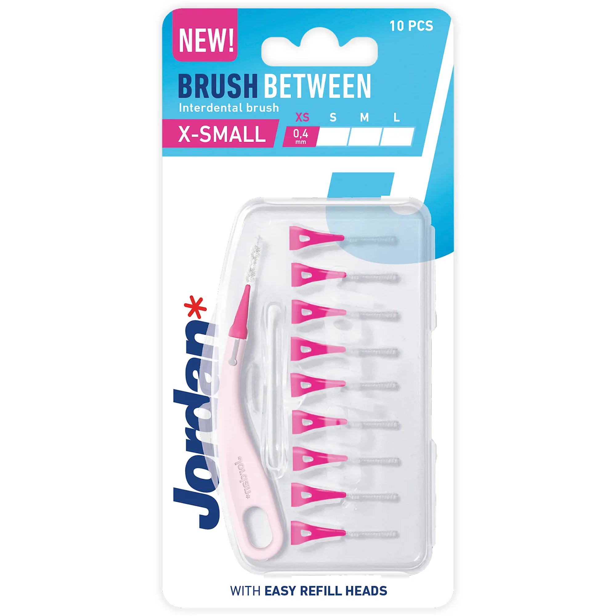 Jordan Brush Between XS szczoteczka międzyzębowa, 10 sztuk zdjęcie