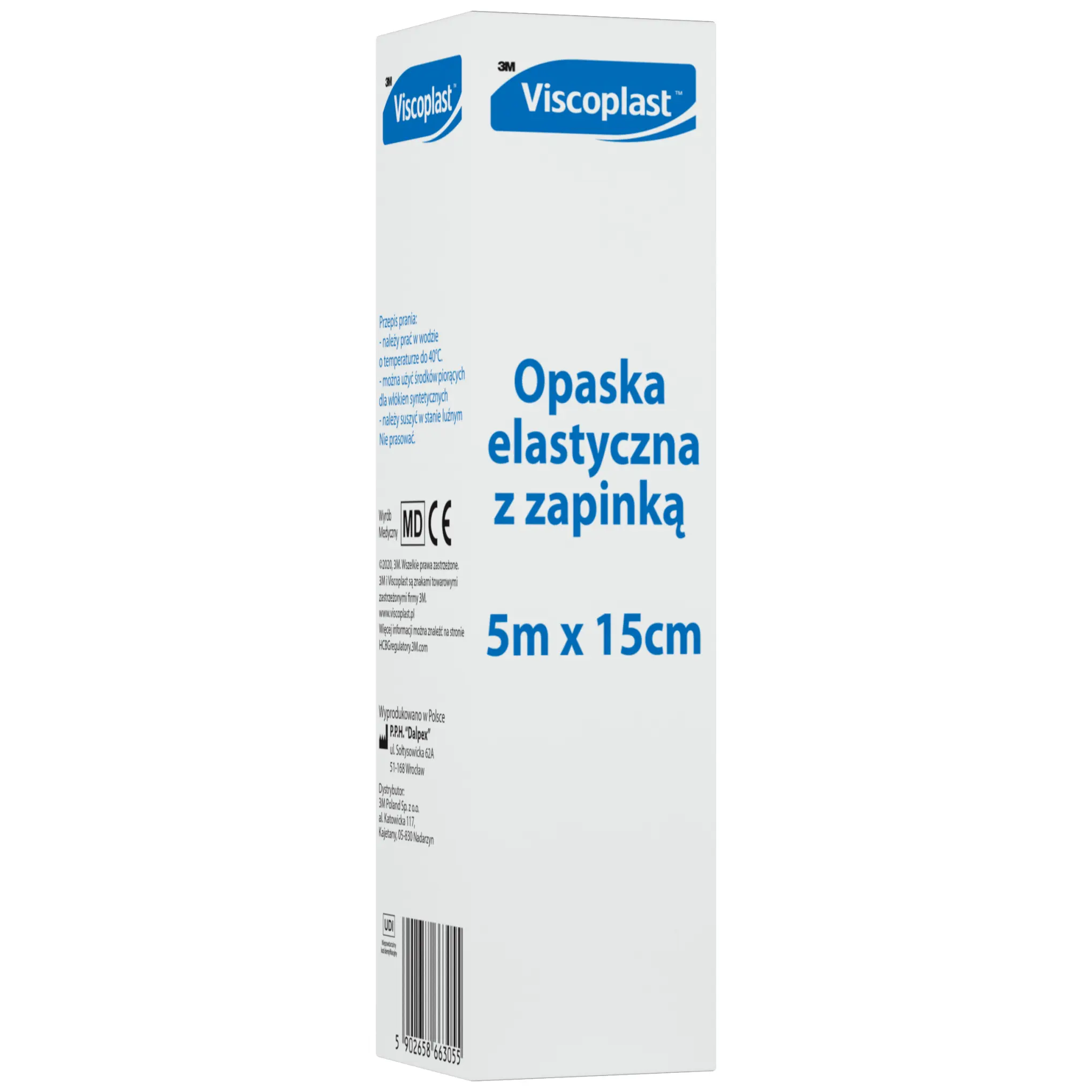 Viscoplast opaska elastyczna z zapinką 5m x 15cm 1 sztuka