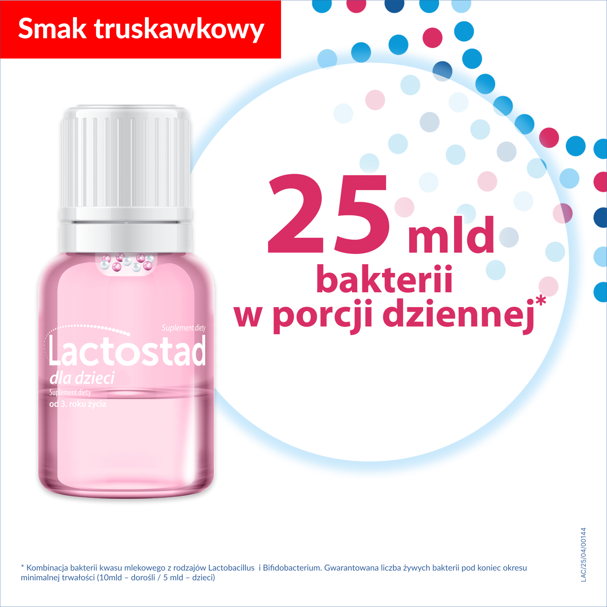 Lactostad dla dzieci od 3. roku życia, buteleczki, 5 sztuk