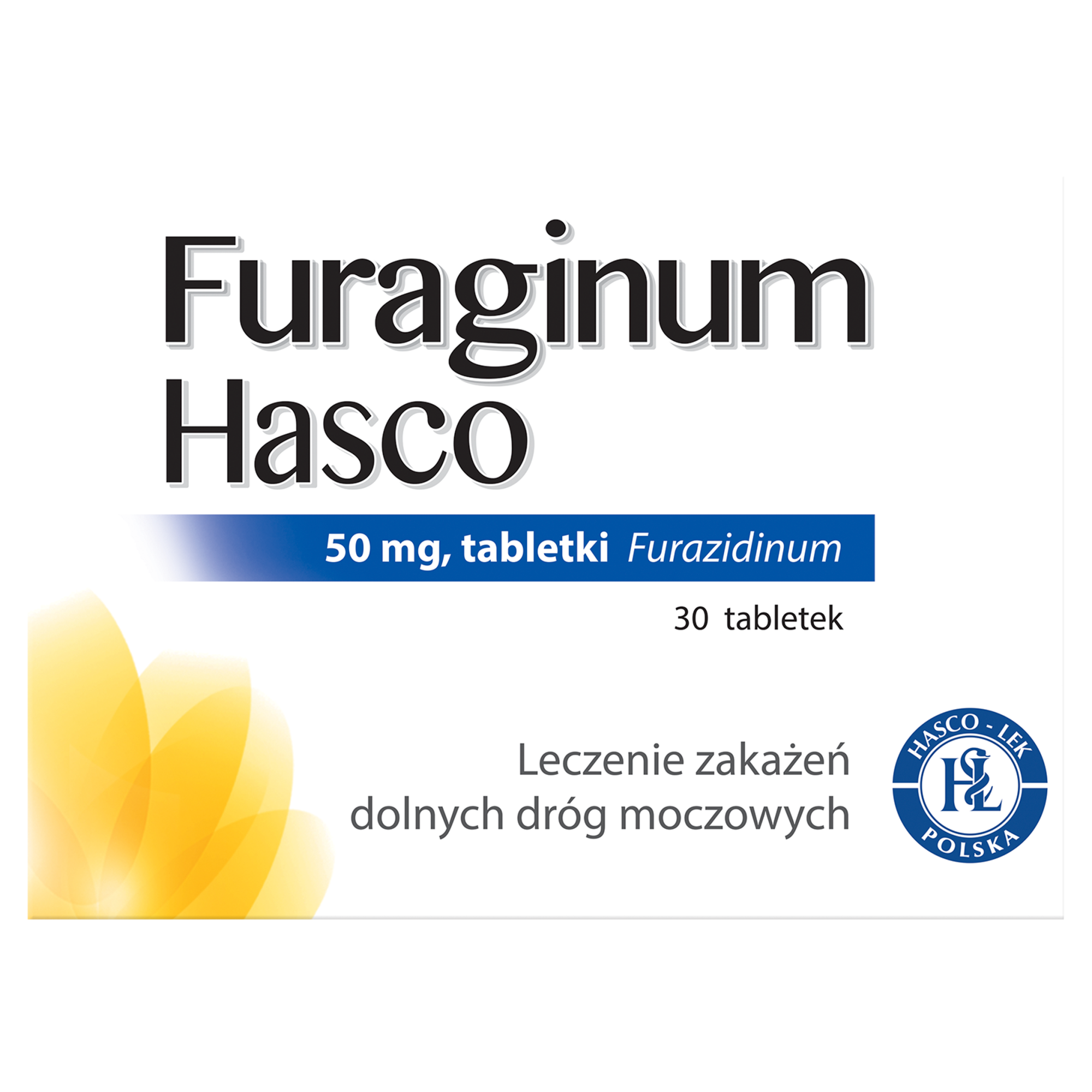 FURAGINUM HASCO - 30 tabl. Na ostre i nawracające zakażenia dolnych dróg moczowych. zdjęcie