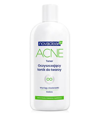 Novaclear Acne Tonik oczyszczający do twarzy, 150 ml, cena, opinie, stosowanie zdjęcie