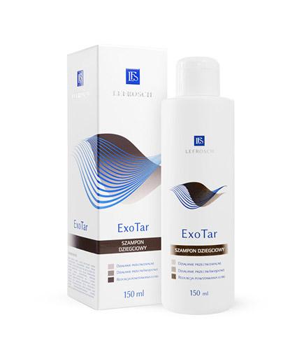 EXOTAR Szampon dziegciowy - 150 ml Do stosowania w przebiegu chorób z zajęciem owłosionej skóry głowy. zdjęcie