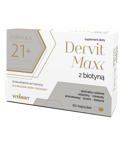 Vitadiet Dervit Max z biotyną - 60 kaps. - cena, opinie, stosowanie zdjęcie