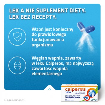 Calperos 1000, 400 mg, kapsułki twarde, 30 sztuk