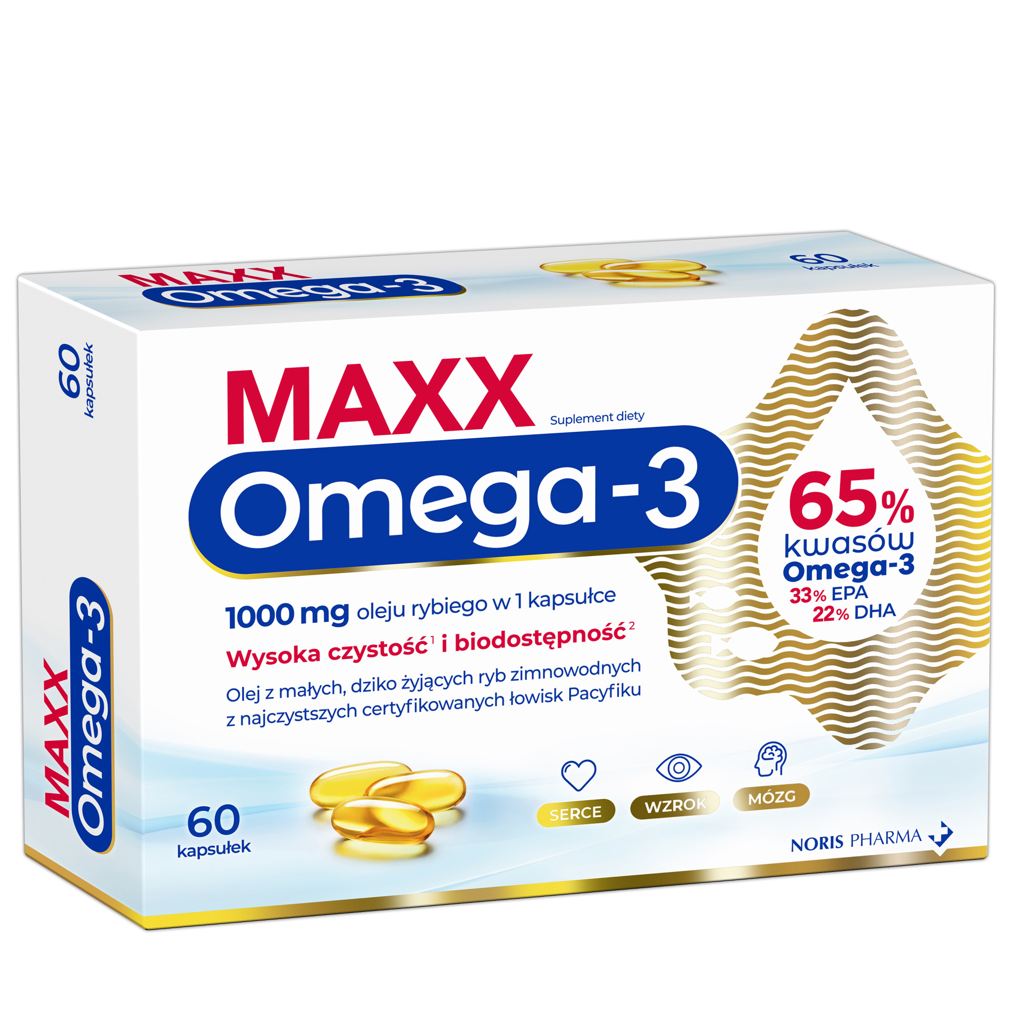 Maxx Omega 3, kapsułki, 60 sztuk zdjęcie