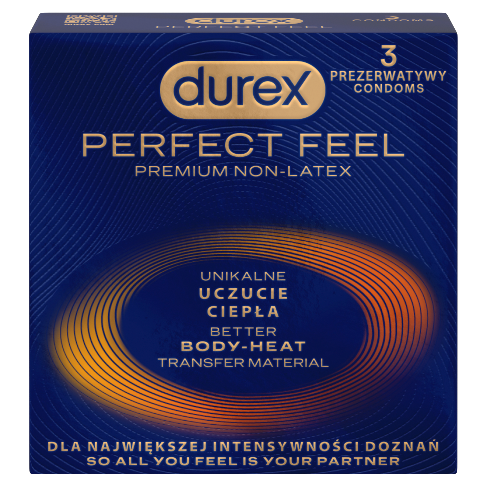 Durex Perfect Feel, prezerwatywy, 3 sztuki zdjęcie