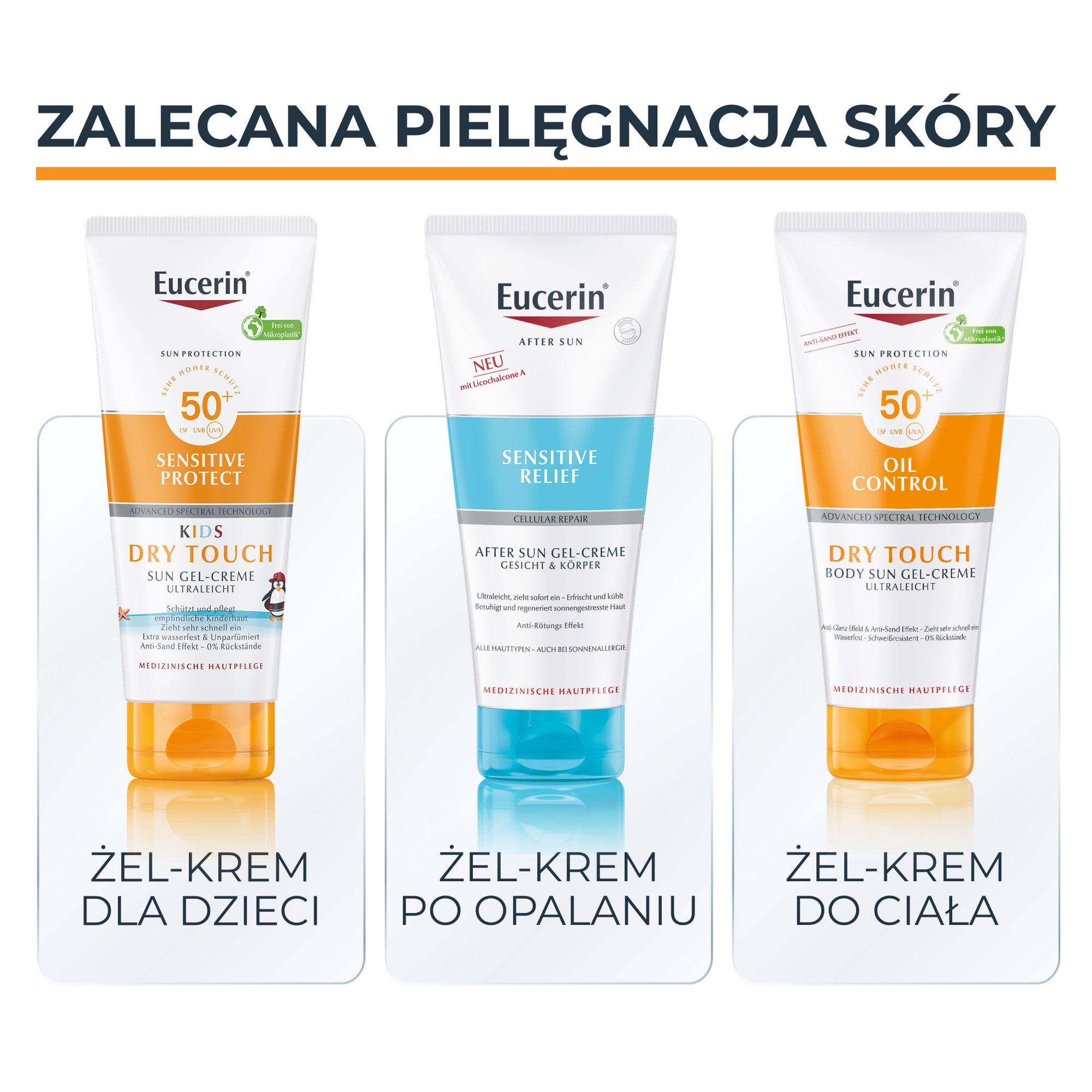Eucerin Sun Protection Sensitive Protect Kids, Spray dla dzieci ochronny SPF 50+, 200 ml