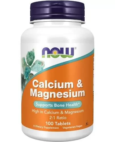 NOW Foods Calcium & Magnesium 100 tabletek zdjęcie