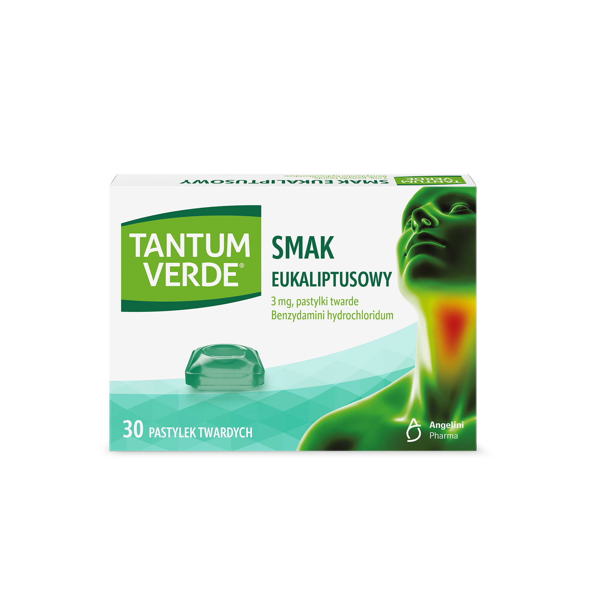 Tantum Verde 3 mg Smak Eukaliptusowy 30 sztuk zdjęcie
