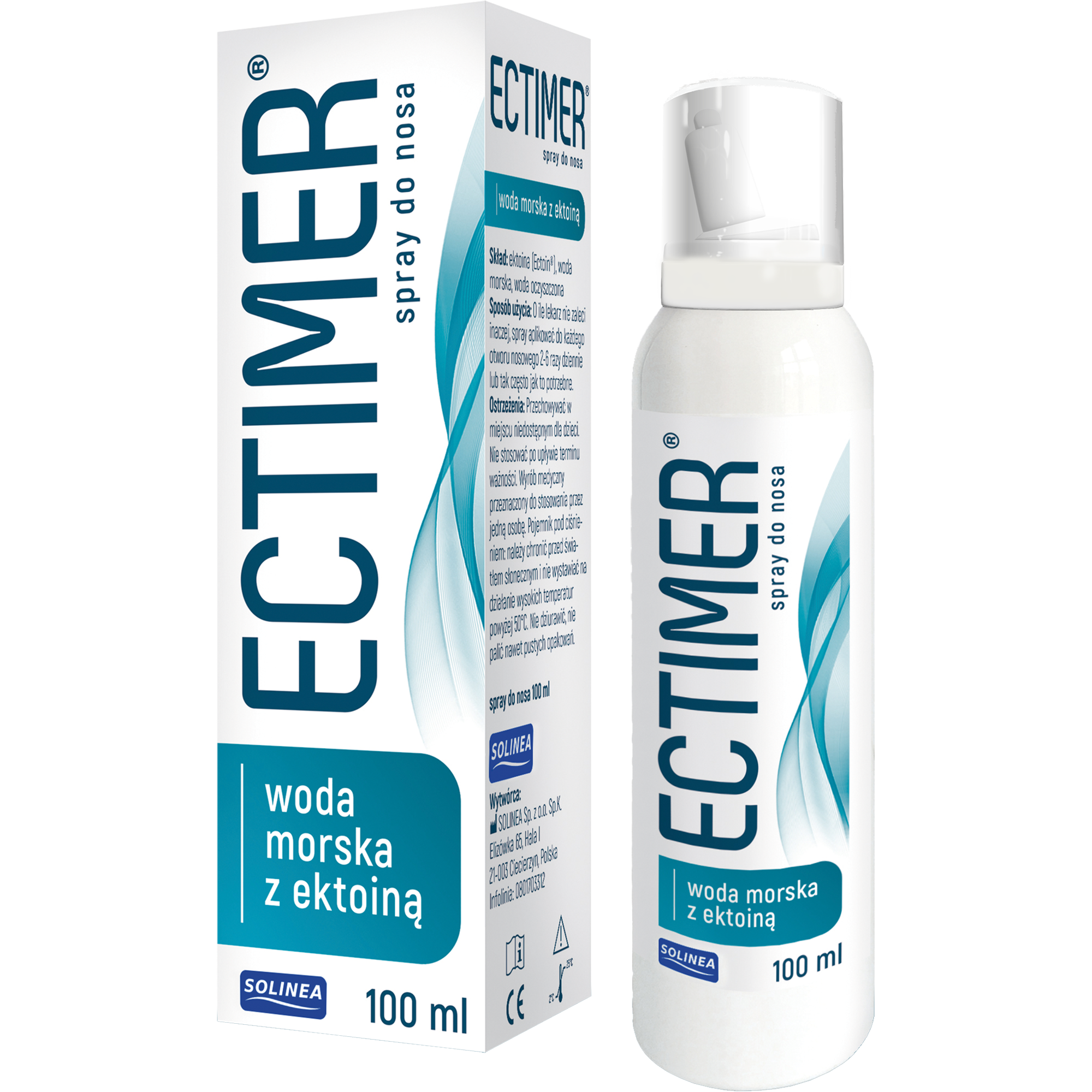 Ectimer woda morska z ektoiną, spray do nosa 100 ml zdjęcie