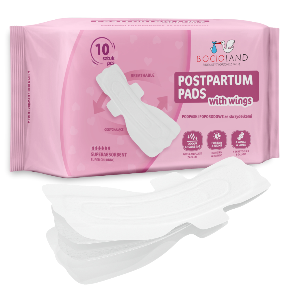 Bocioland, wysokochłonne podkłady poporodowe rozmiar L, 10 sztuk zdjęcie