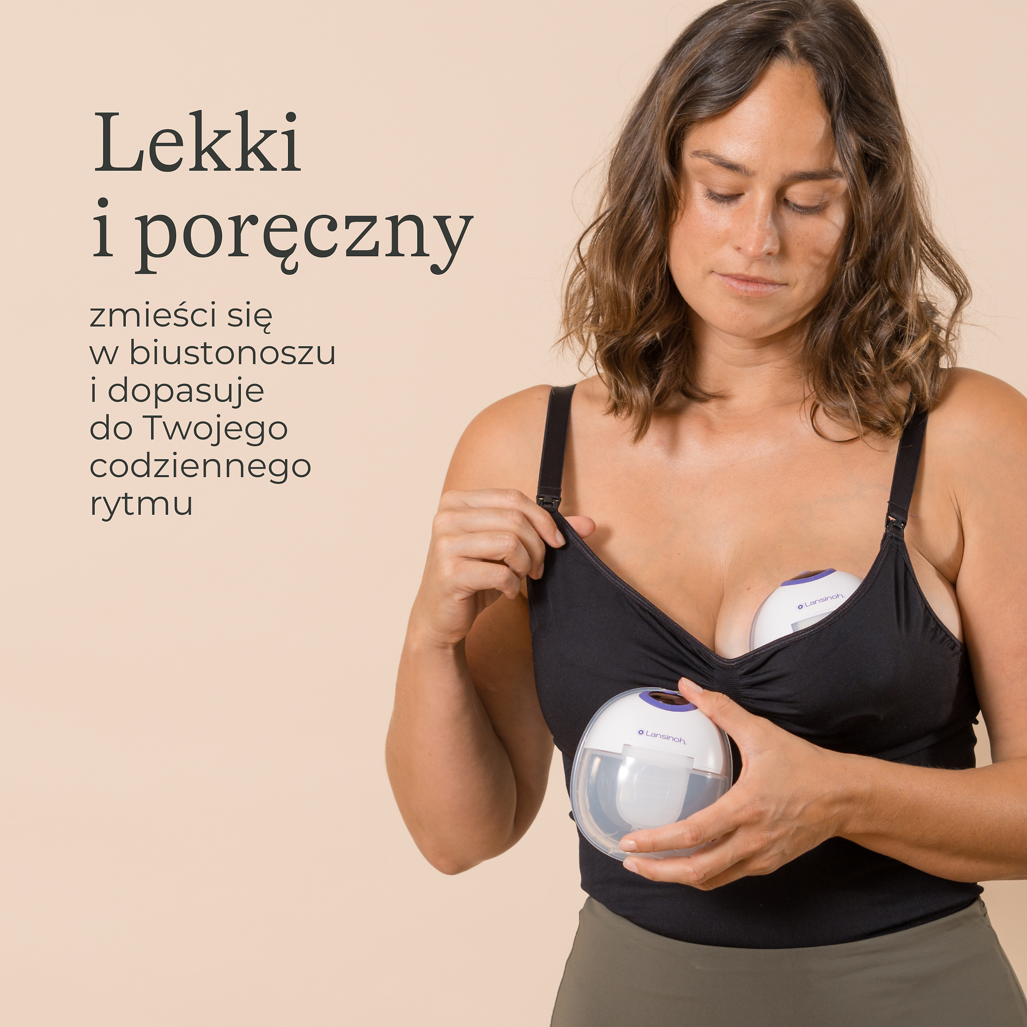 Lansinoh Laktator podwójny bezprzewodowy hands-free, 1 sztuka
