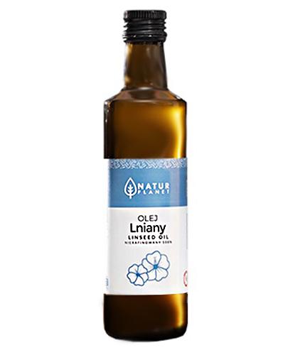 Natur Planet Olej Lniany Nierafinowany 100% - 250 ml - cena, opinie, stosowanie zdjęcie