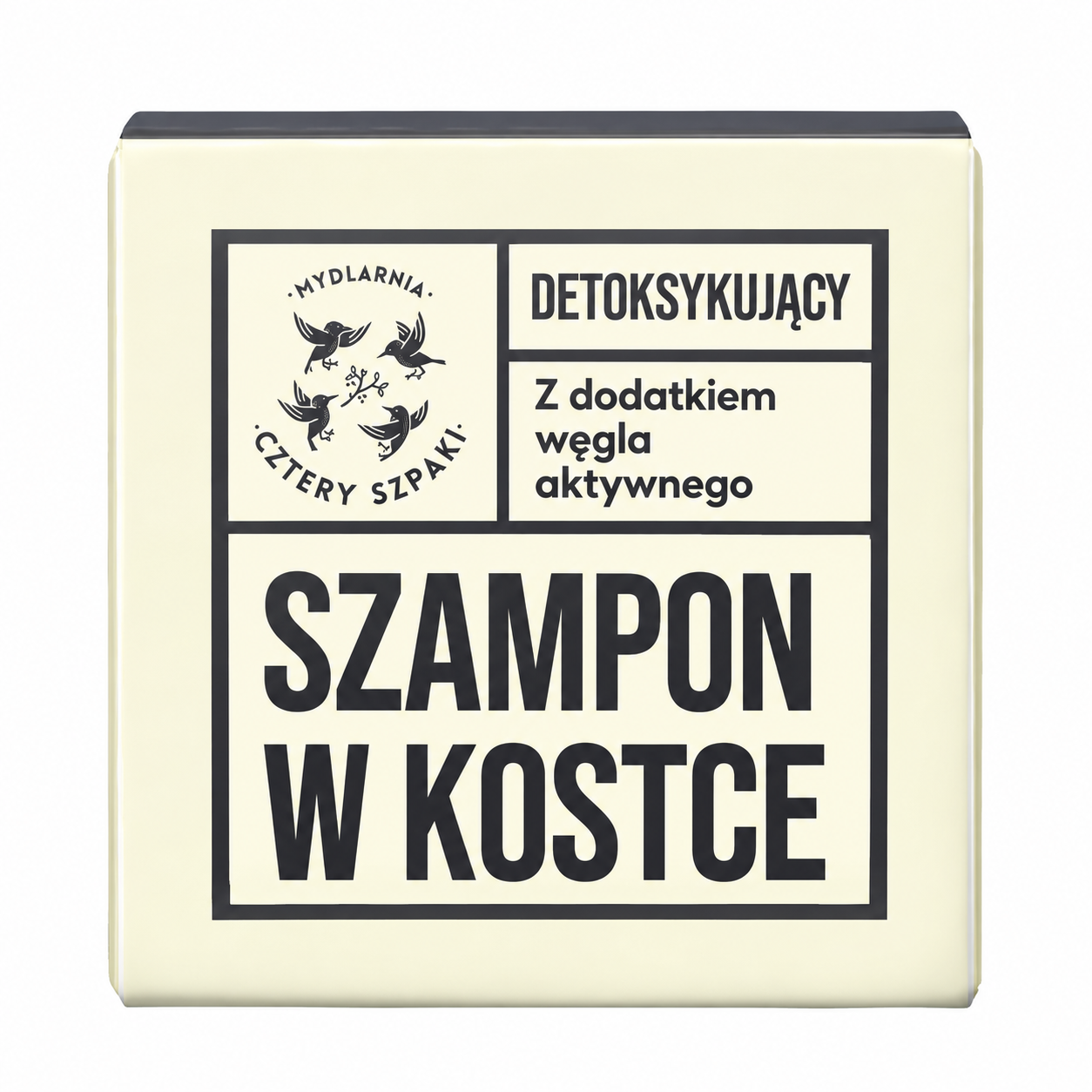 Mydlarnia Cztery Szpaki Detoksykujący szampon w kostce, 75 g zdjęcie