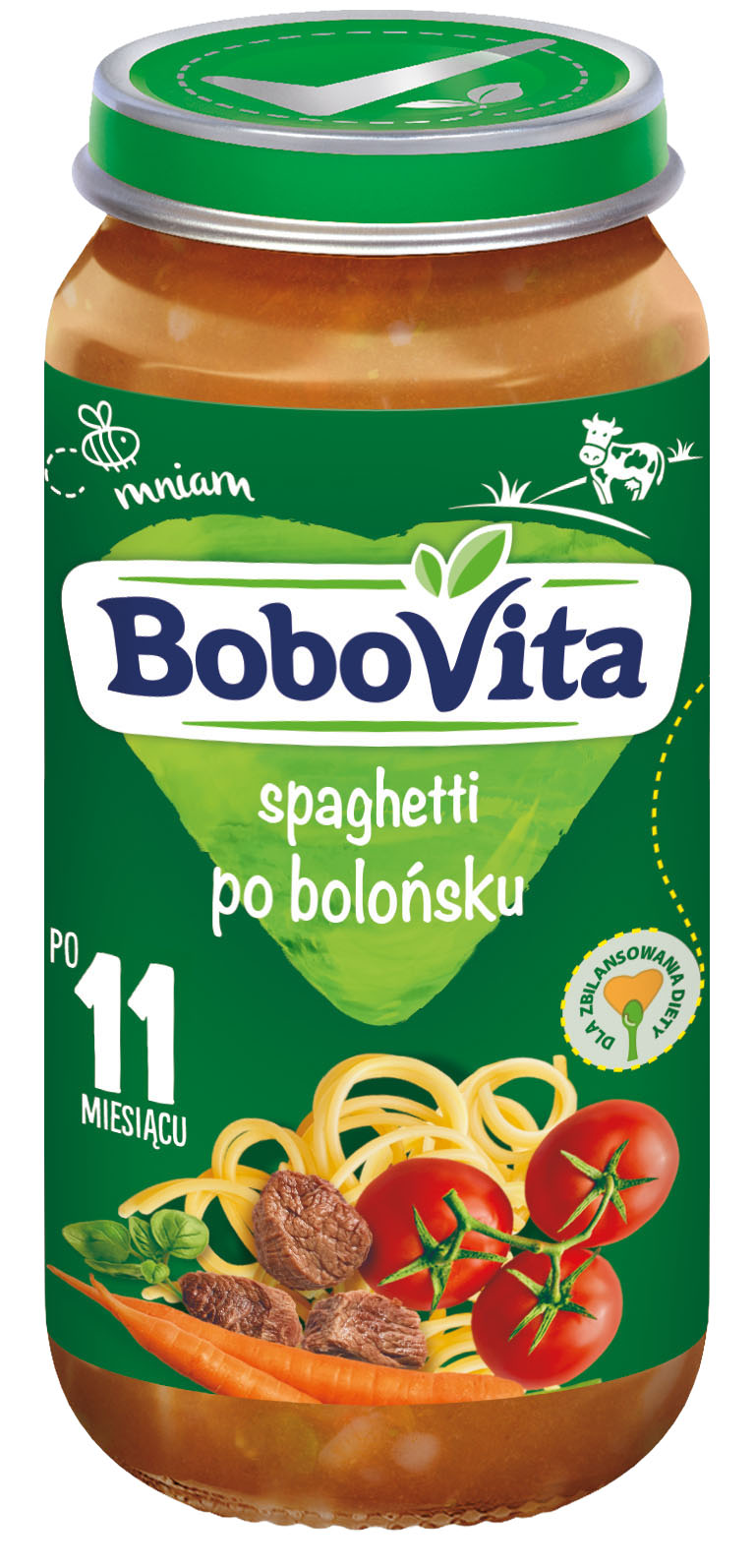 BoboVita Spaghetti po bolońsku po 11. miesiącu, 250 g zdjęcie