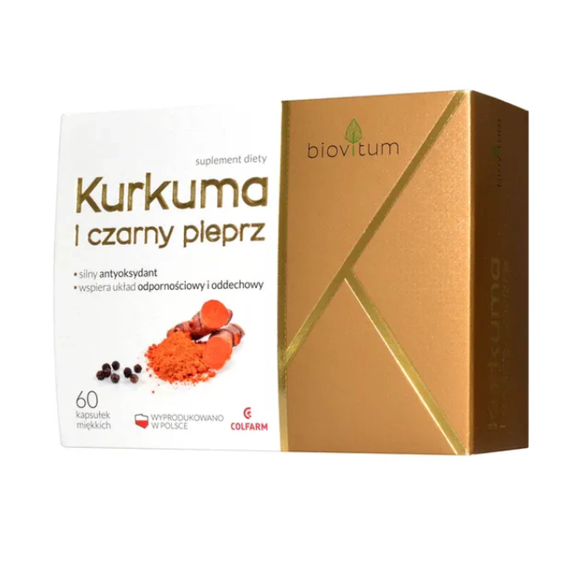 Biovitum, Kurkuma i czarny pieprz, 60 kapsułek zdjęcie