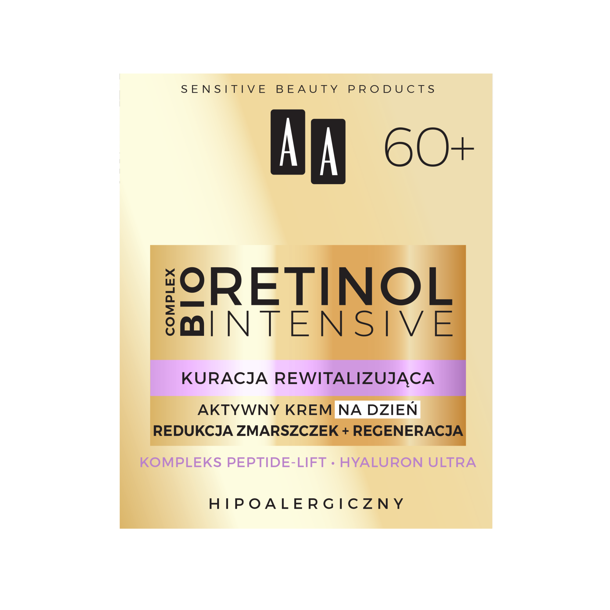 AA Retinol Intensive 60+ aktywny krem na dzień redukcja zmarszczek+regeneracja, 50 ml zdjęcie