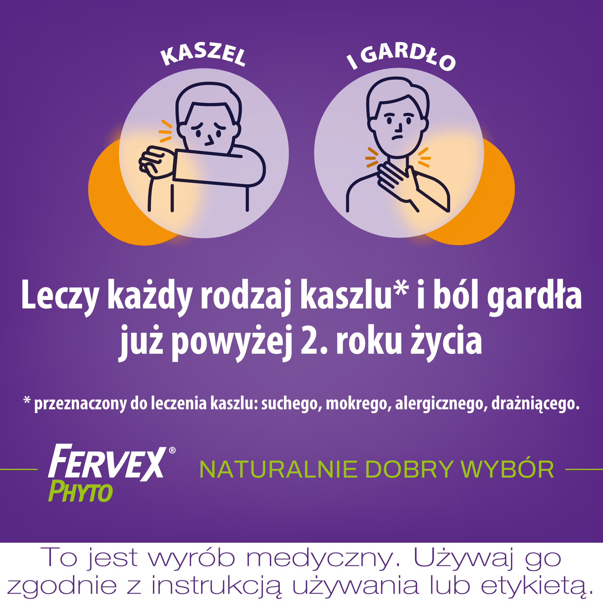 Fervex Phyto Kaszel i Gardło syrop 120 ml