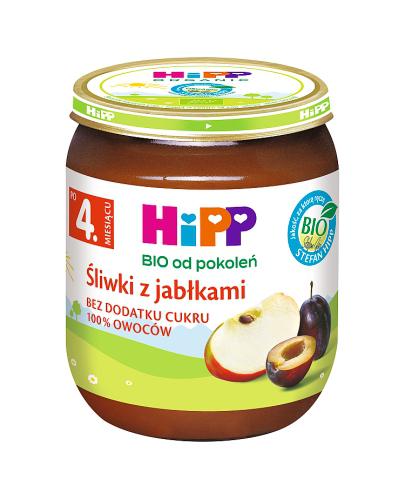 HiPP BIO od pokoleń, Śliwki z jabłkami, po 4. m-cu, 125 g, składniki. zdjęcie