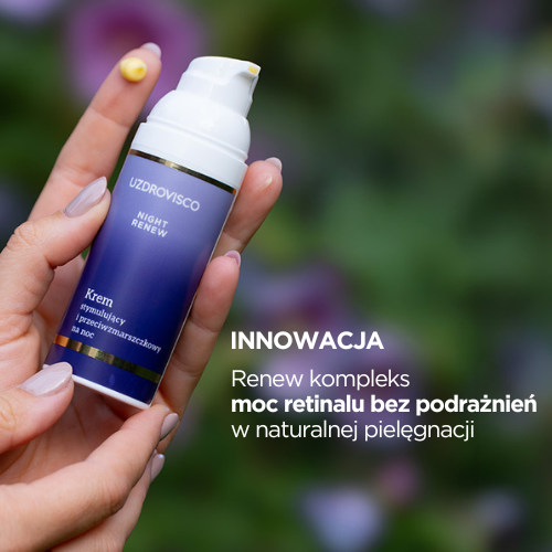 Uzdrovisco  Night Renew Krem stymulujący i przeciwzmarszczkowy na noc, 50 ml