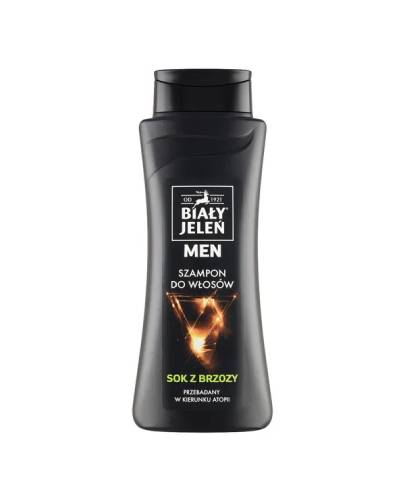 Biały Jeleń For Men łagodzący szampon tonizujący z sokiem z brzozy do skóry wrażliwej 300 ml