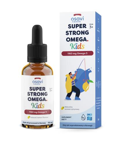 OSAVI Super Strong Omega Kids 1160 mg Omega 3, cytrynowy, 50 ml zdjęcie