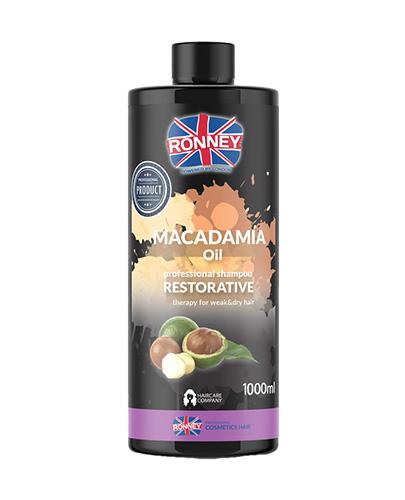 Ronney wzmacniający szampon do włosów suchych i osłabionych olej macadamia 300 ml zdjęcie