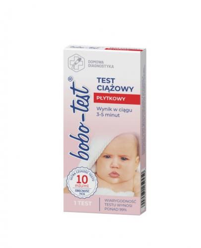 Bobo-Test test ciążowy płytkowy 10 mlU/ml 1 sztuka zdjęcie