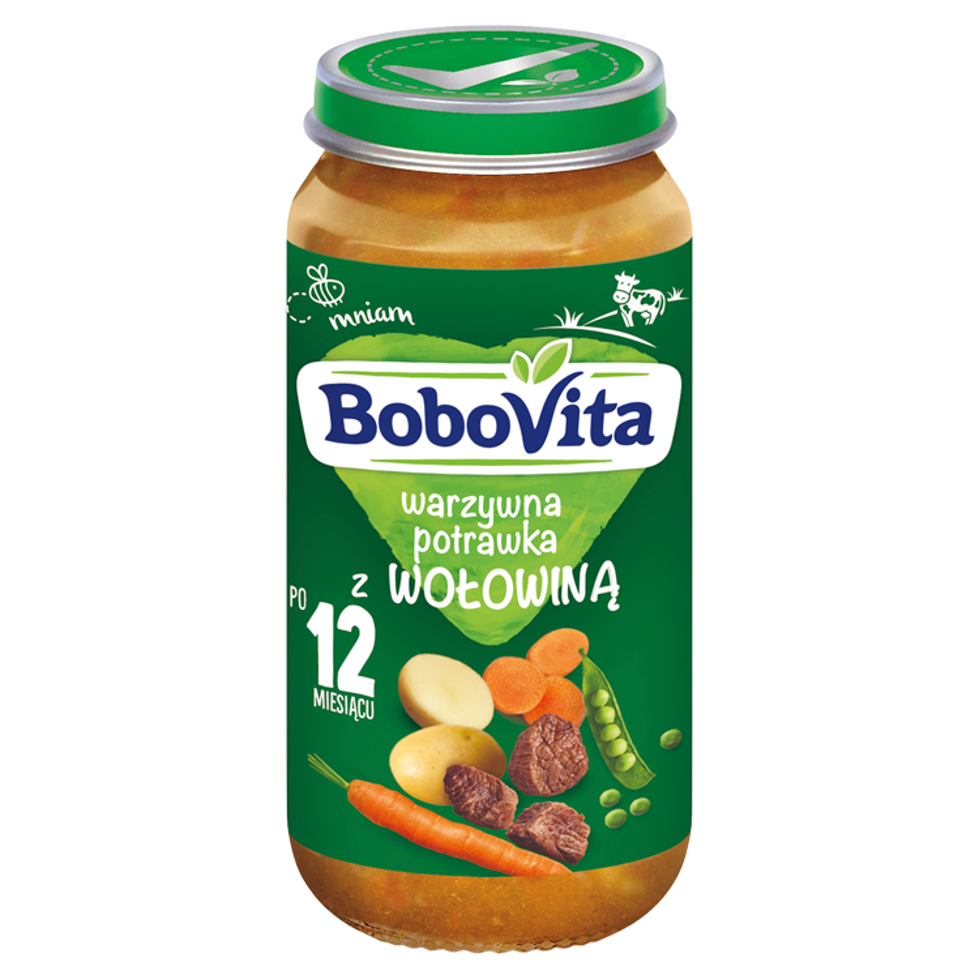 BOBOVITA Warzywna potrawka z wołowiną 1-3 lata - 250 g - cena, opinie zdjęcie