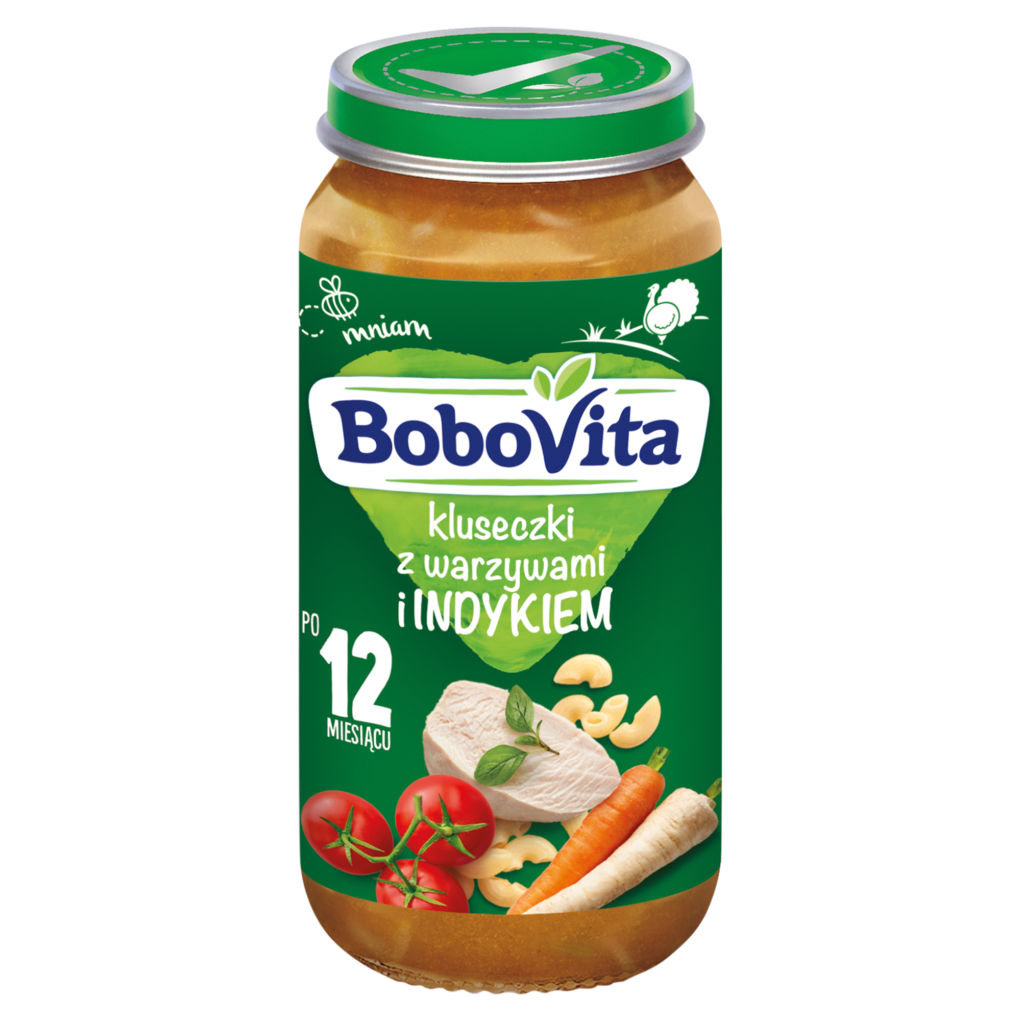 BOBOVITA Junior Kluseczki z warzywami i indykiem 1-3 lata - 250 g - cena, opinie, właściwości zdjęcie