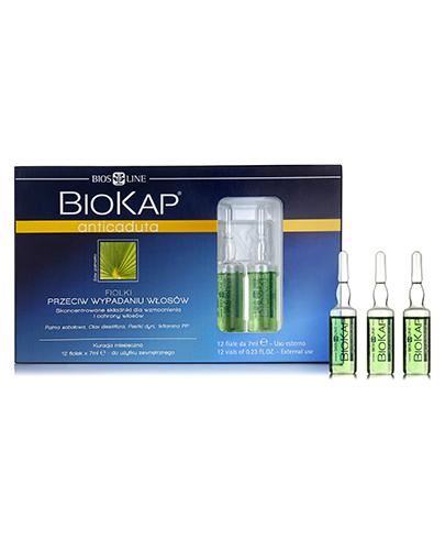 Biokap Anticaduta Fiolki przeciw wypadaniu włosów - 12 x 7 ml - cena, opinie, właściwości  zdjęcie