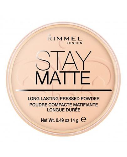 Rimmel Stay Matte Puder prasowany 003 Peach Glow - 14 g - cena, opinie, właściwości zdjęcie