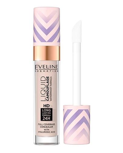 Eveline Korektor kamuflujący do twarzy z kwasem hialuronowym wodoodporny 02 light vanilla, 7,5 ml, cena, opinie, skład zdjęcie