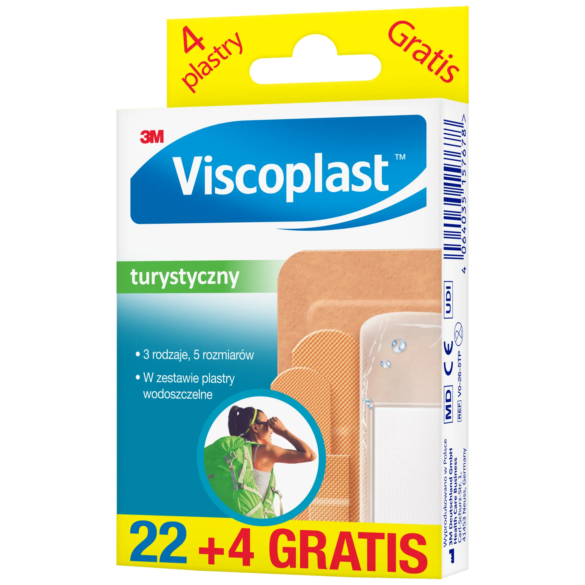 Viscoplast Turystyczny zestaw plastrów 26 sztuk