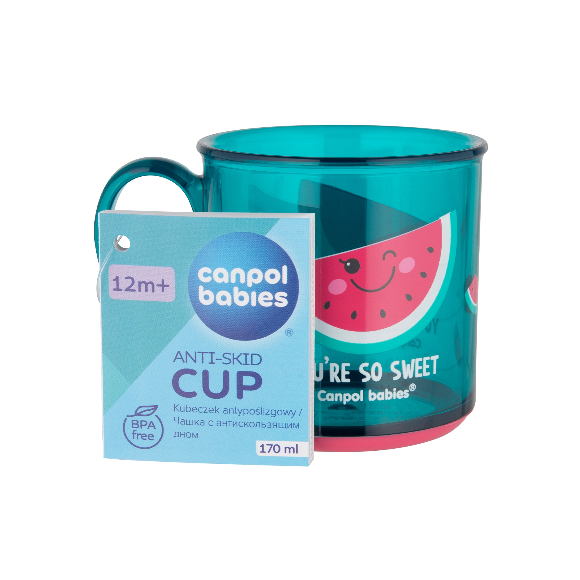 CANPOL BABIES Kubek antypoślizgowy 2/100 - 170 ml. zdjęcie
