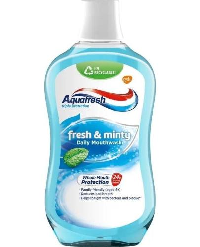 Aquafresh fresh & minty płyn do płukania jamy ustnej z fluorkiem, 500 ml zdjęcie