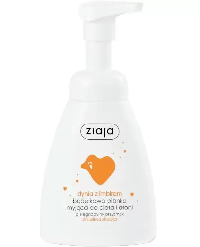 Ziaja Dynia z imbirem bąbelkowa pianka myjąca do ciała i dłoni 250 ml zdjęcie