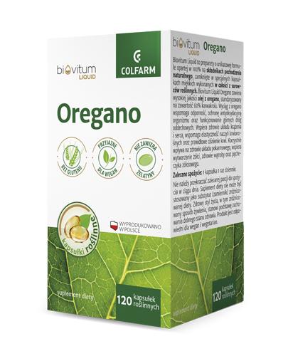Colfarm Biovitum Liquid Oregano - 120 kaps. - cena, opinie, właściwości  zdjęcie