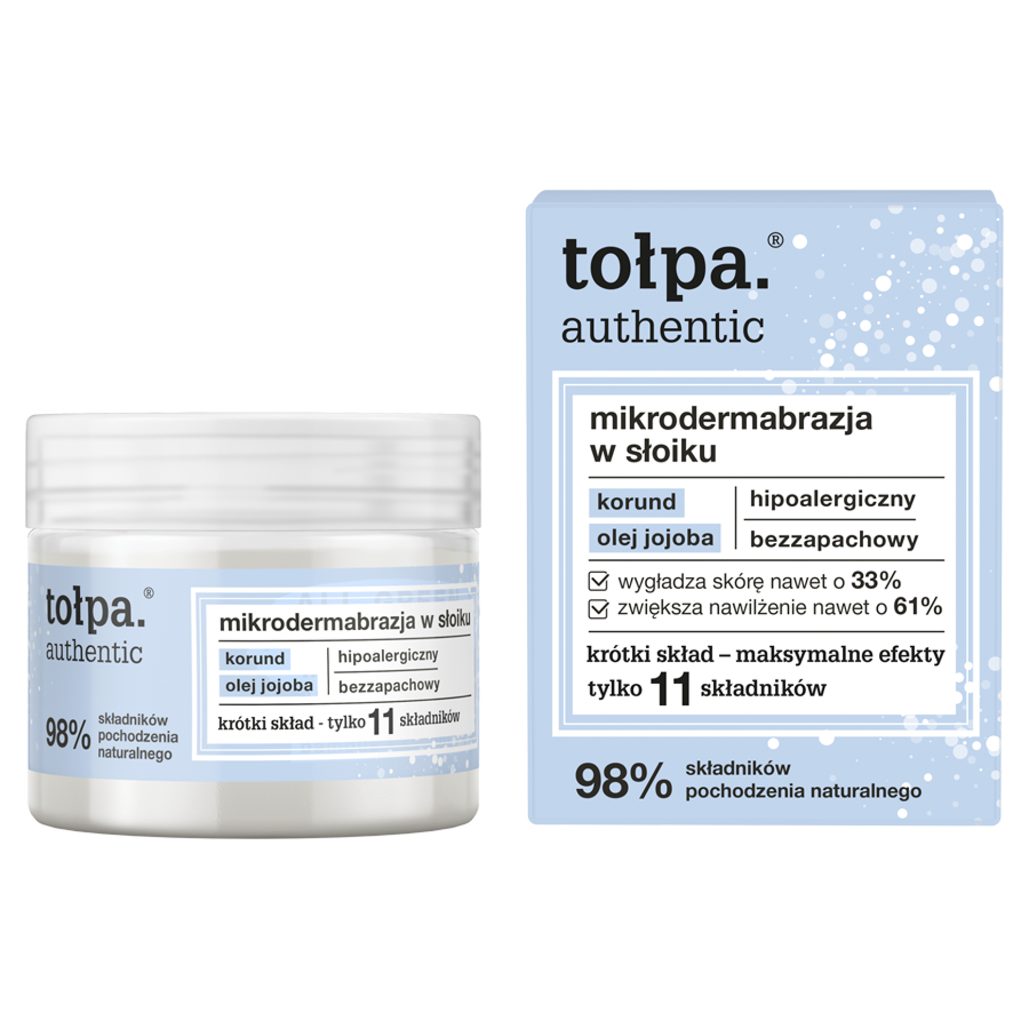 Tołpa Authentic, Mikrodermabrazja w słoiku, 65 g zdjęcie