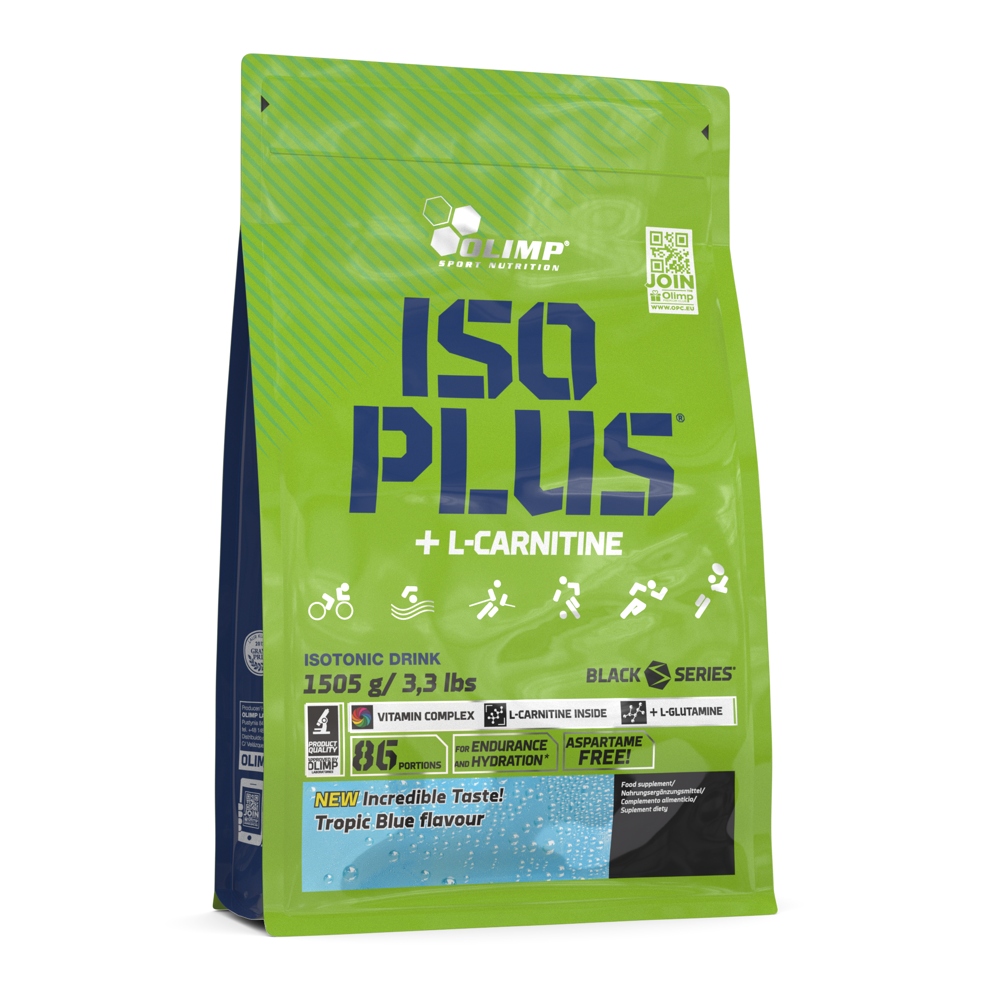 Olimp Iso Plus smak tropic blue 1505 g zdjęcie