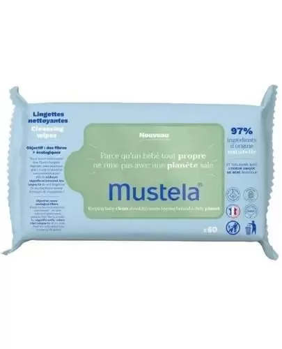 Mustela chusteczki oczyszczające 60 sztuk zdjęcie