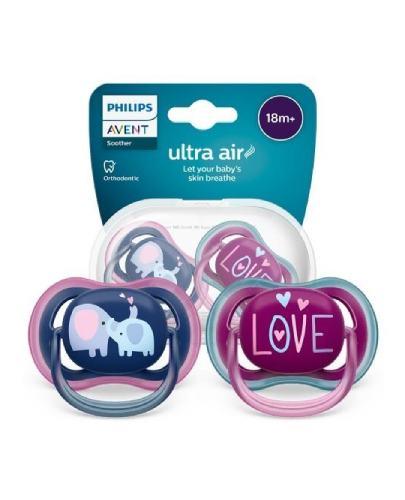Avent Ultra Air SCF349/22 Smoczek uspokajający 18 m+, 2 sztuki zdjęcie