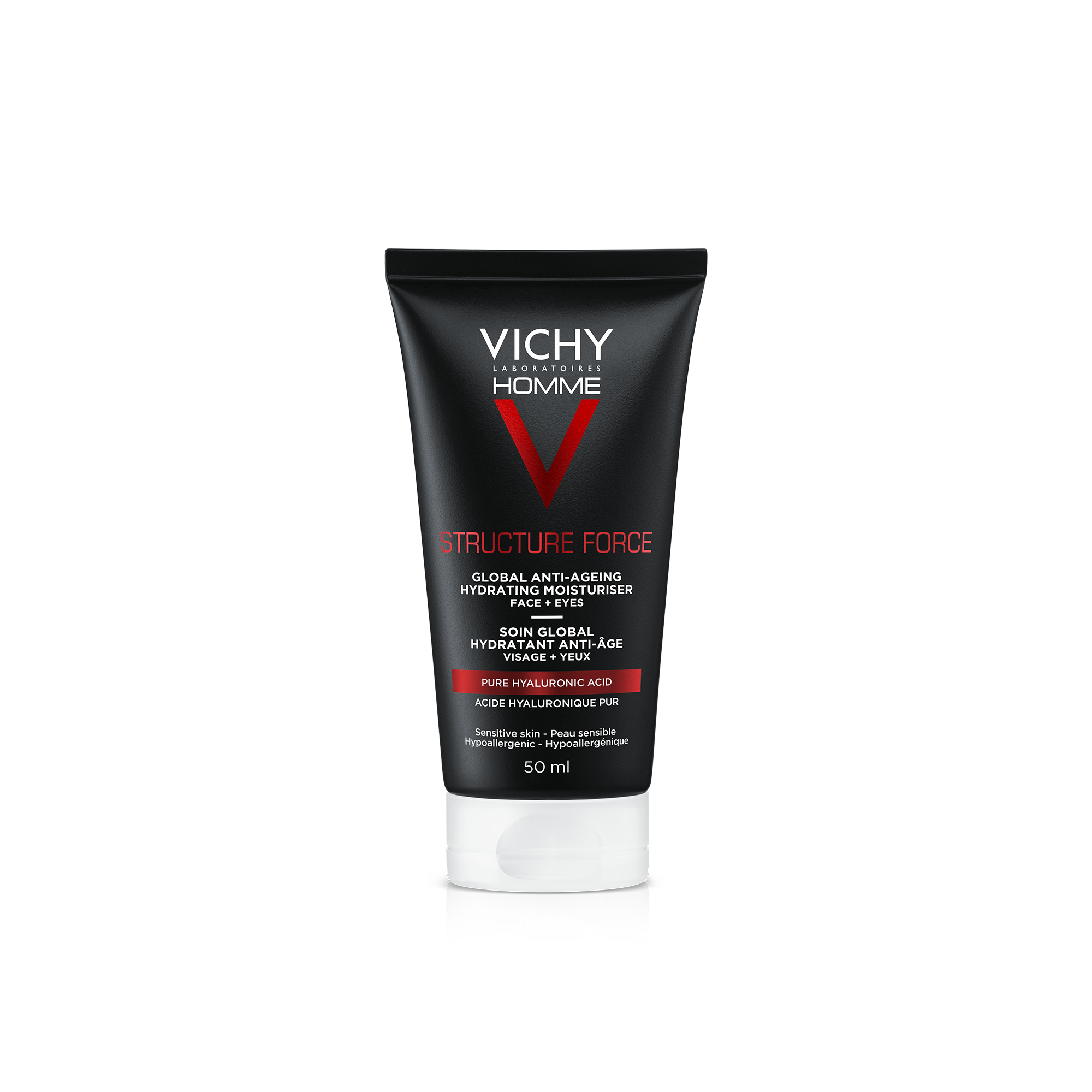 Vichy Homme Structure Force, przeciwzmarszczkowy krem wzmacniający, 50 ml