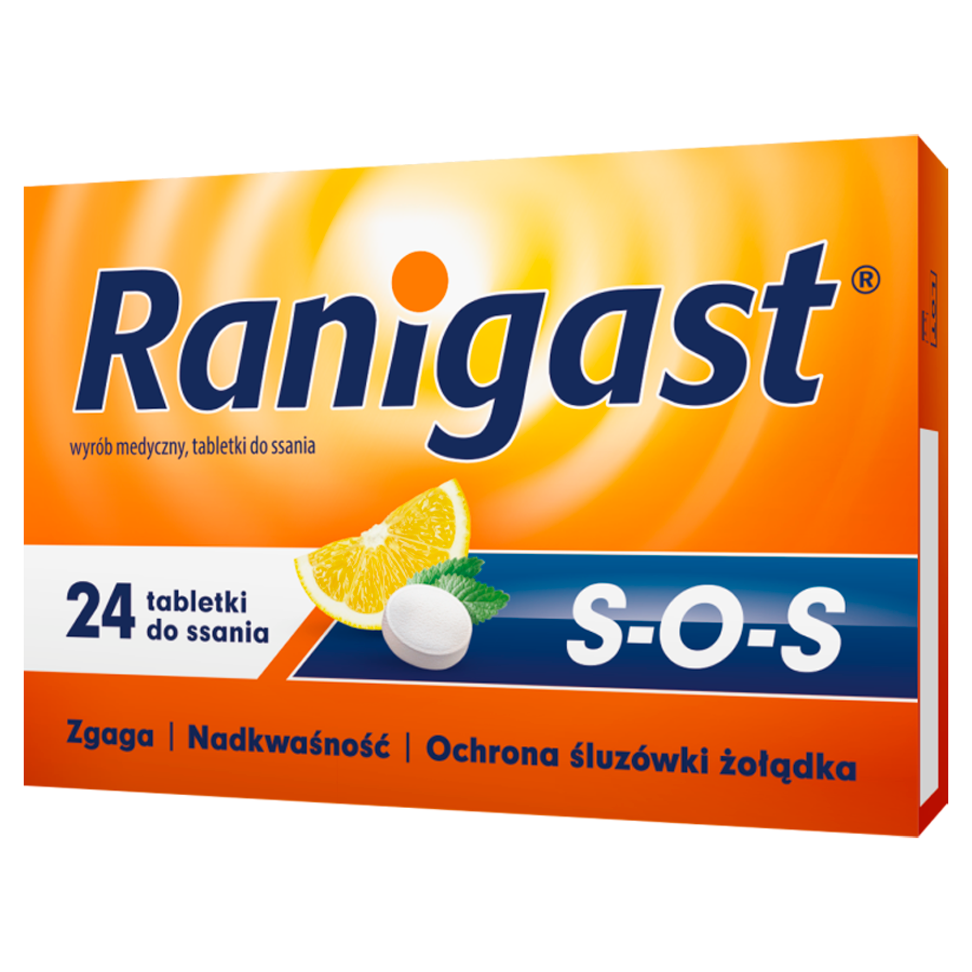 Ranigast SOS 24 tabletki do ssania zdjęcie