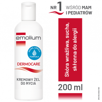 Emolium Dermocare Kremowy żel do mycia - 200 ml - cena, opinie, właściwości